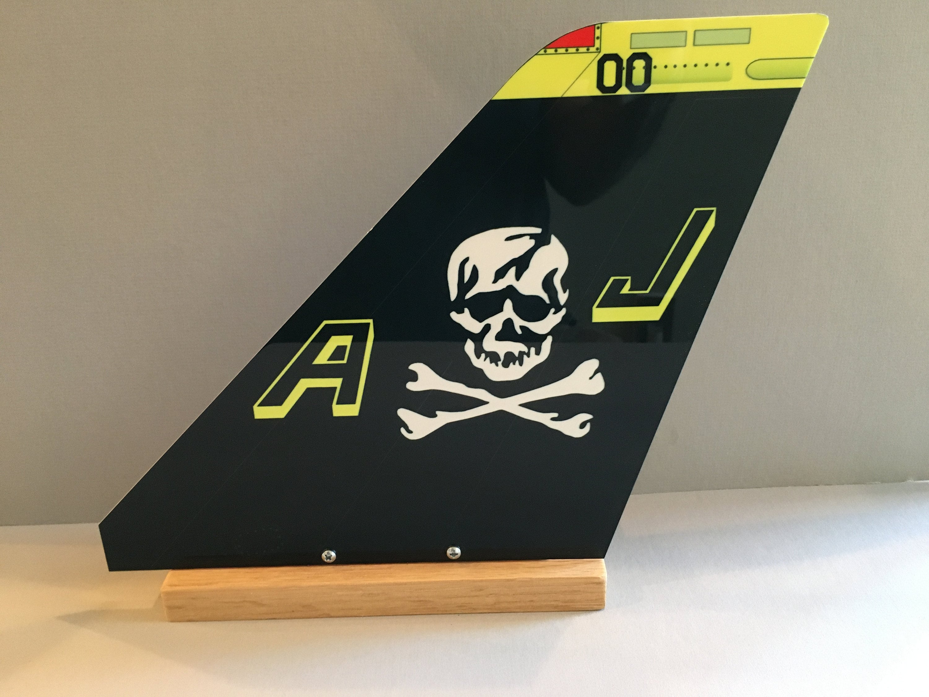 F-14 Tomcat VF-84 Jolly Rogers Aircraft Tail Flash Panel 12 In. - Etsy