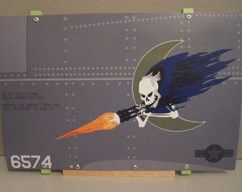 AC-130 H Spectre Gunship Aircraft Nose Art panel