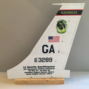E-8C JSTARS aircraft tail flash panel 12 in.