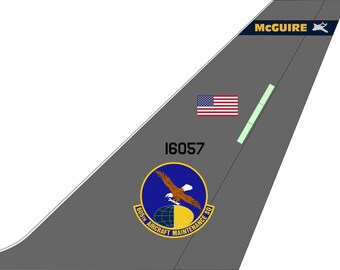 Aircraft tail flash panel KC-46