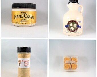 Maple Gift Box - Includes Maple Candy, Maple Cream, Maple Sugar and Pure Maple Syrup