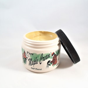 Ahorn Creme, 1/2 Pfund. - Cremiger Ahornaufstrich - Ahornbutter - Nur aus reinem Ahornsirup hergestellt