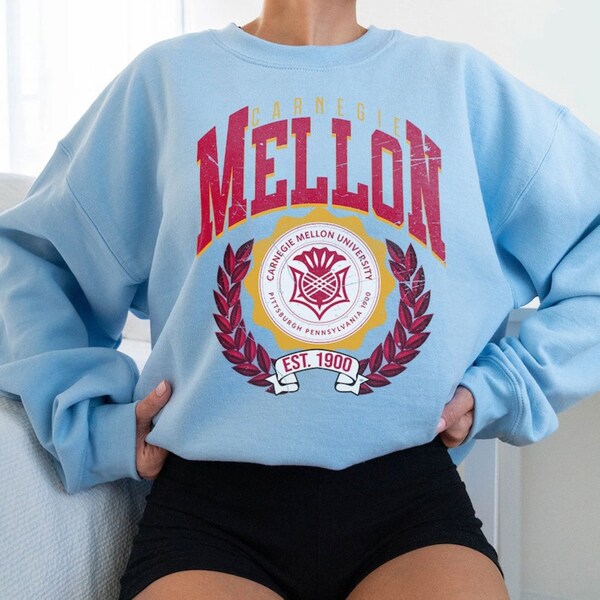 Mellon University Sweatshirt, Vintage Carnegie Mellon University Sweatshirt, Carnegie Mellon College, Carnegie Mellon University