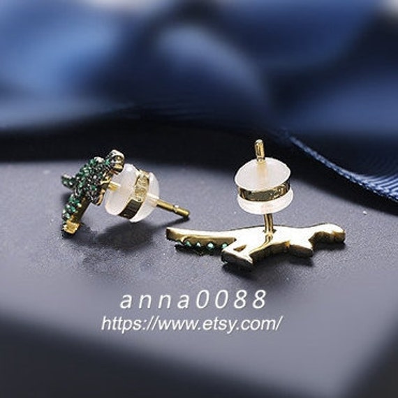 S925 Sterling Silver Yellow Silver Bumble Bee Stud Earrings From Monaco Fine Jewelry