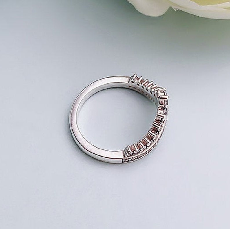 Woman Ring 2018 Autumn Sterling Silver Princess Wish Ring With Clear CZ Ring Woman Jewelry Size 50,52,54,56,58MM