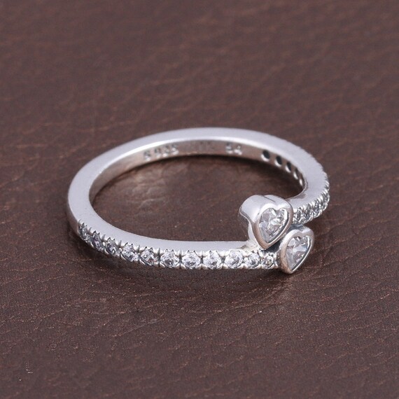 925 Sterling Silver Forever Hearts Ring 