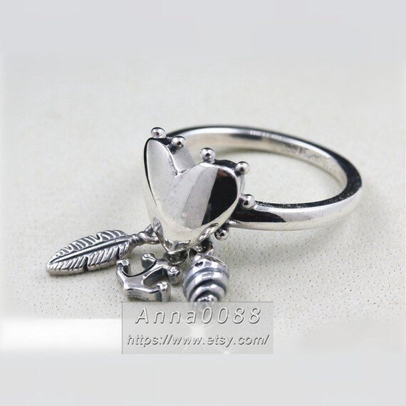 925 Sterling Silver Spiritual Symbols Rings Woman Jewelry Size 50,52,54,56,58MM