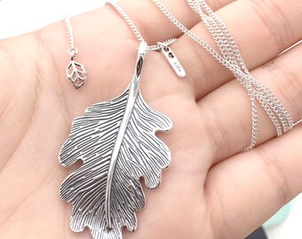 Oak Leaf Necklace - Etsy