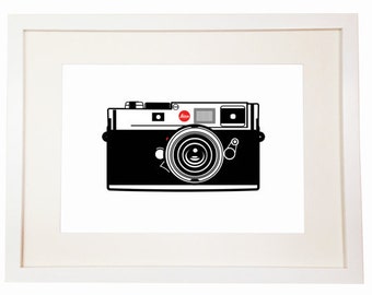 Leica Camera -  You Can Include White Wood Frame - Hand Camera