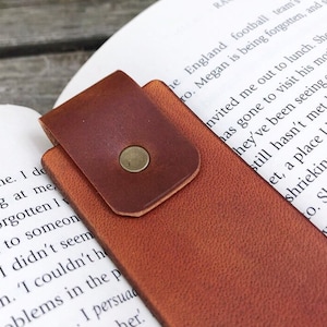 Personalized Custom Leather Bookmark Fathers Day Reader Gift Leather Anniversary Husband Leather 3rd Anniversary Gift Teacher Gift image 9