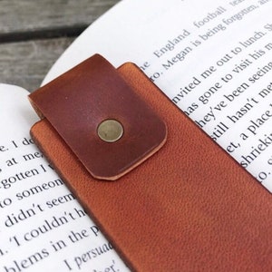 Personalized Initials and Date Leather Bookmark Teacher Gift 3rd Anniversary Leather Father's Day Mother's Day Bookworm Gift image 7