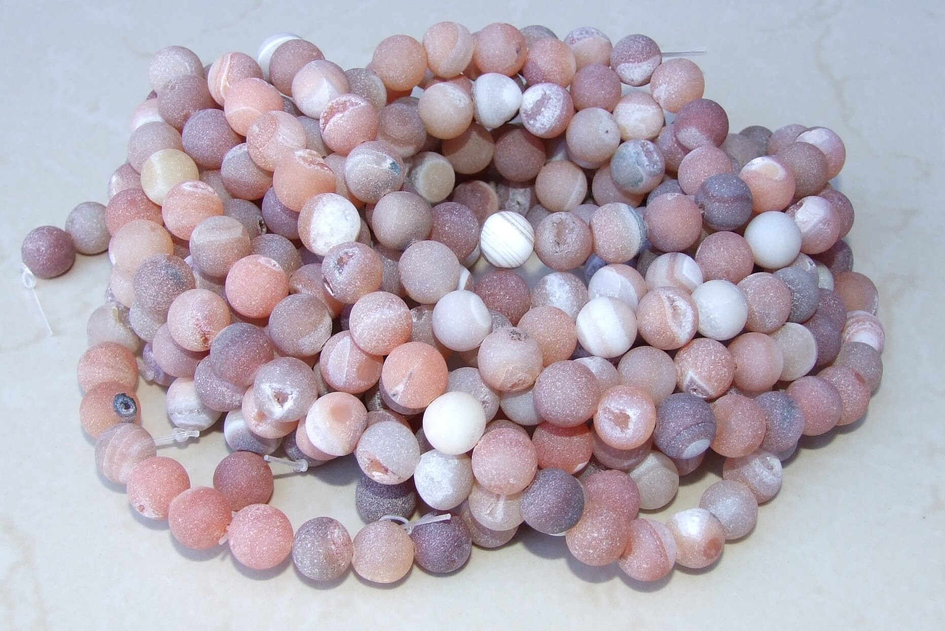 Superb Quality Natural Pink Agate Druzy Rough Beads Size-21x17mm To 31x24mm Jewelry making wholesaler price