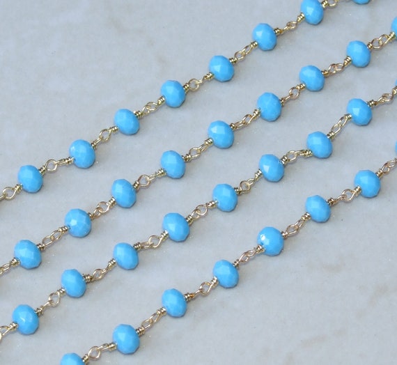 AB Clear Crystal Glass beads Rosary 