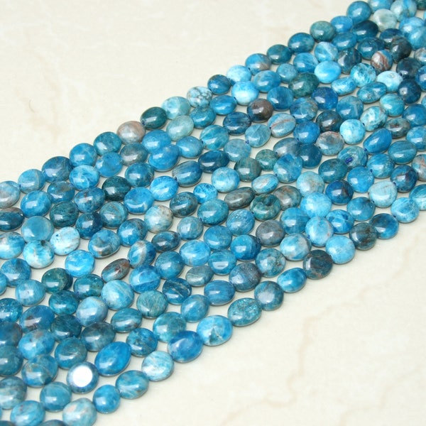 Blue Apatite Nugget Beads - Gemstone Beads - Blue Apatite Nuggets - Natural Blue Apatite - Polished Apatite - Natural Gemstones - 8mm - 12mm