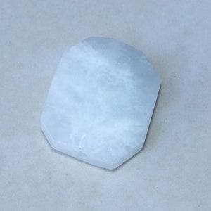 Morganite Stone - Natural Stone - Faceted Stones - Gemstone Beads - Pendant -  Emerald Cut - Center Drilled - Boho - 22mm x 28mm - 4847