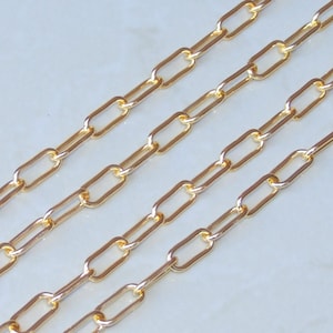 Paper Clip Chain, Oval C Link Cable Chain, Jewelry Chain, Necklace Chain, Body Chain, Bulk Chain, Jewelry Supplies, 16mm x 7mm, 01B-G
