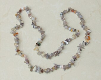 Small Agate Chips, Polished Agate, Agate Beads, Gemstone Beads, Jewelry Stones, Natural Agate, 31.5" Strand,  4mm - 10mm