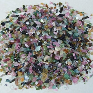 Tiny Gemstone Chips, Small Natural Quartz Crystals Chips, Undrilled Gemstone Beads, Loose Bulk Jewelry Stones Nuggets, 1.5 oz, 2mm to 7mm