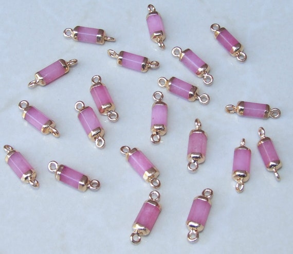 Facet Stone Pendant - Pink Color Facet Stone Pendant - Pink Color