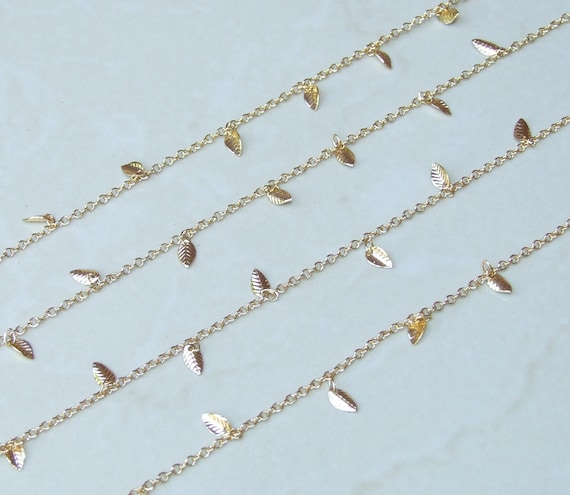 Buy Gold Plated Leaf Chain Drop Chain Gold Chain Wholesale Bulk
