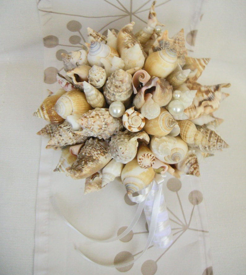 Coastal Wedding Nautical Wedding Starfish Clamshells Bouquet Bridal Bouquet Sea Sea shell Bouquet Bridesmaid Bouquet Beach Wedding