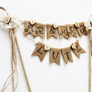 Wedding Cake Banner, Wedding Cake Topper, Wedding Cake Garland, MR and MRS Cake Banner, We Still Do Cake Topper