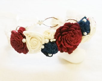 Flower crown, Wedding crown, Bridesmaids crown, Flower girl crown, Wedding crown, Sola flowers