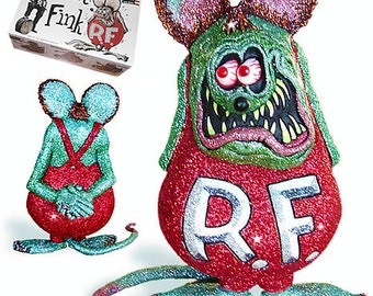 Custom Detailed Vintage Rat Fink Revell Monster Kit Model