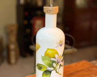 Tuscan Lemon Grove Collection/ Decorative Oil Bottle