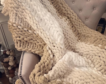Chunky Knit  Blanket