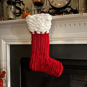 Chunky Knit Christmas Stocking