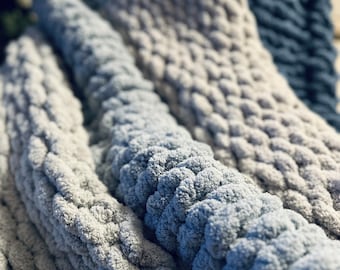 Chunky knit  Blanket