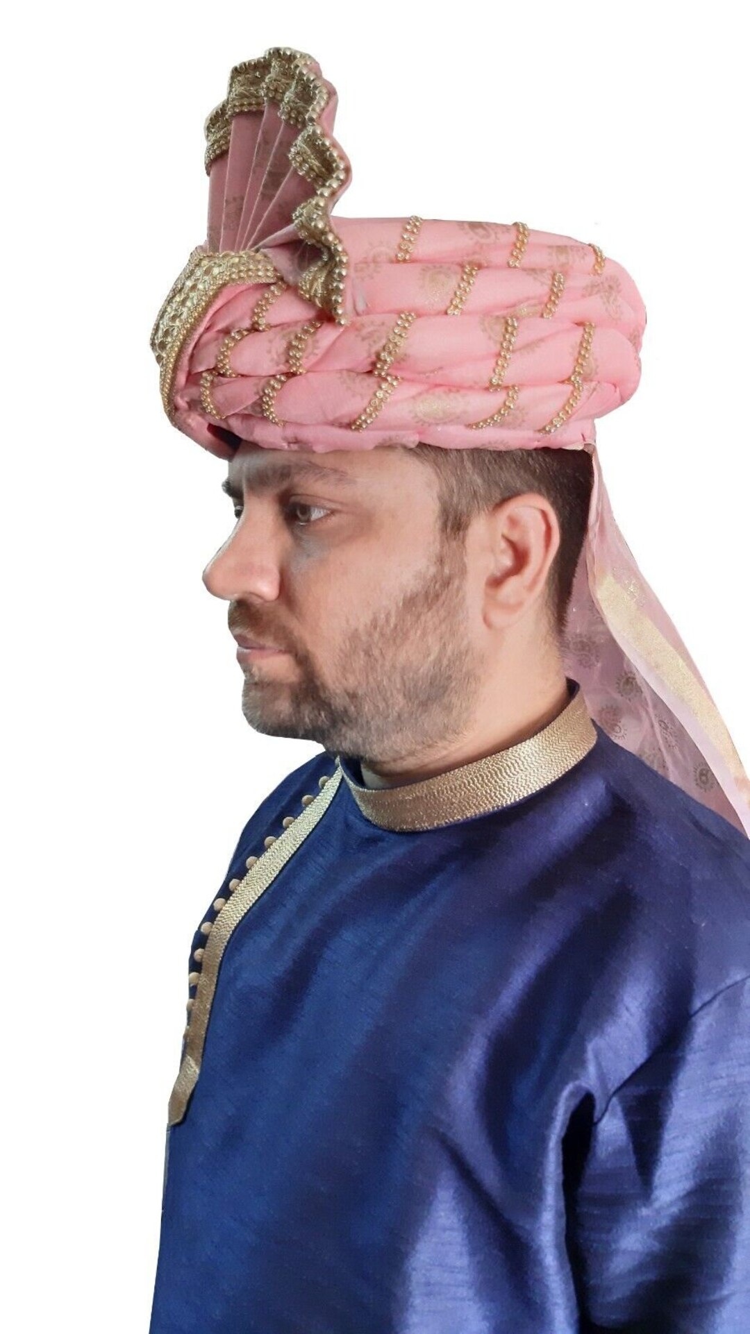Men Hat Wedding Designer Groom Cotton Blend Turban Indian - Etsy