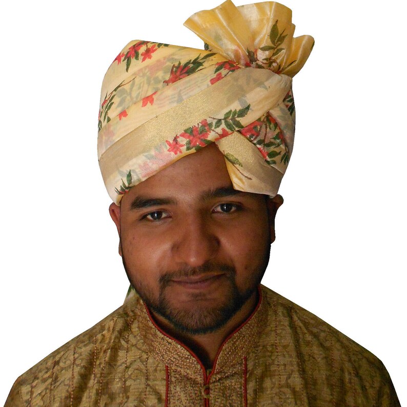 Indian Men Hat Traditional Wedding Pagri Groom Designer Turban Top Hat Handmade Royal Safa Maharaja Multi-Color Pag