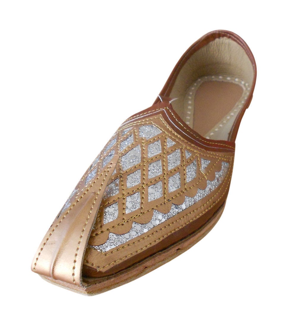 Men Shoes Mojari Indian Brown Handmade Traditional Wedding | Etsy