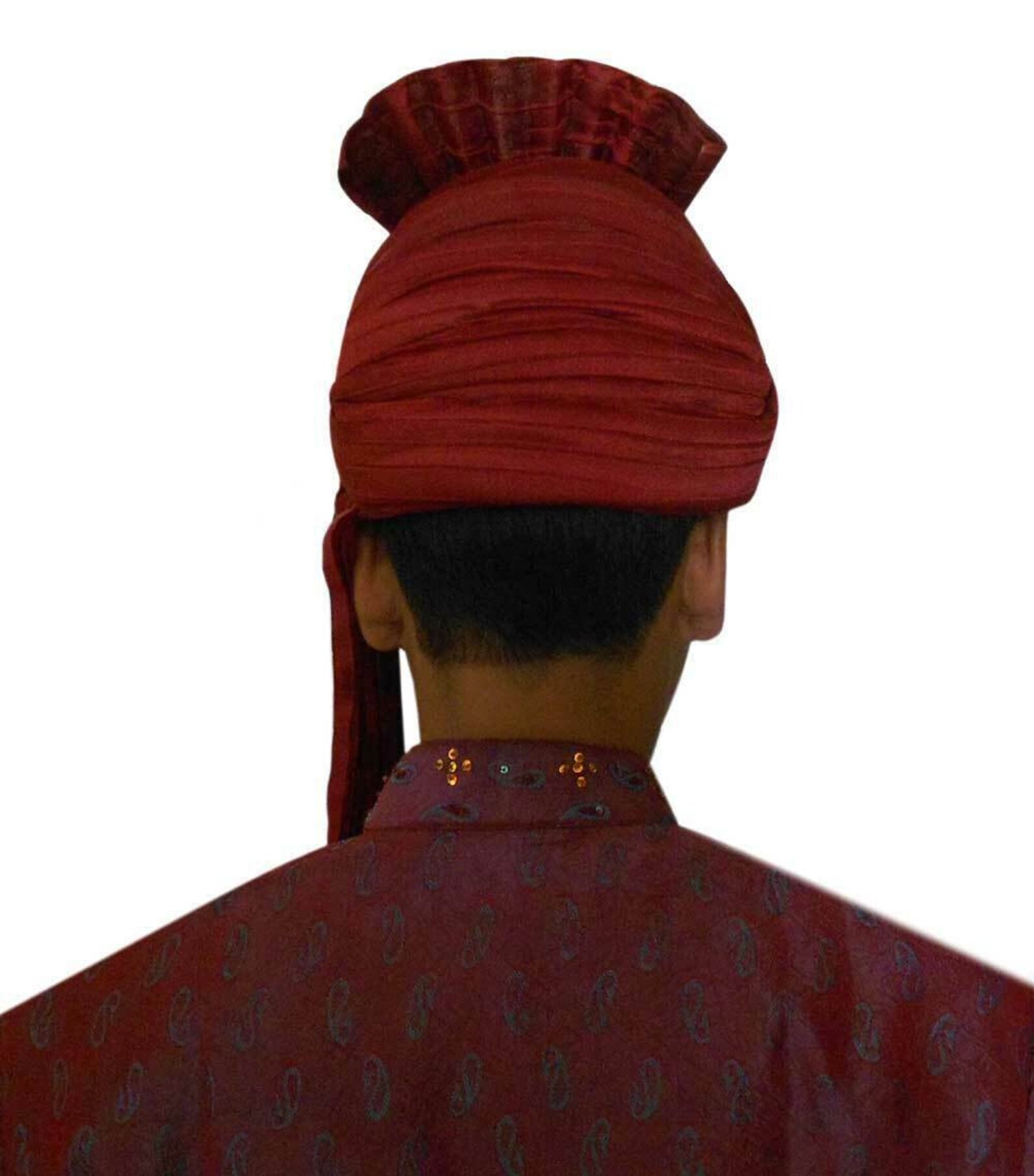 Men Hat Traditional Punjabi Turban Party Bhangra Maroon Pagri Etsy