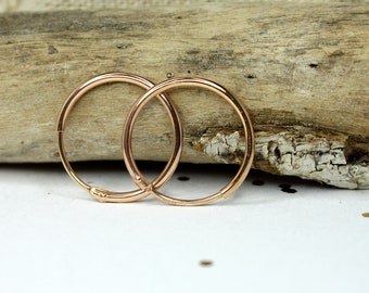 Hoop earrings rosegold,roségold  hoop earrings,little earrings,little hoop earrings, earrings, large earrings