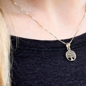Necklace, Tree of Life, gilded image 1