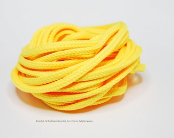 Drawstring, Shoelace Cord, Shoelace, Shoelace Cord , Cord bright yellow, shoelacematerial