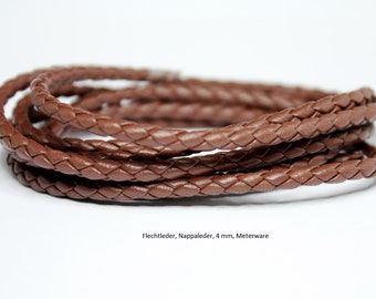 Nappaleder 4mm - 0,5m = 10,90 euro, Lederband