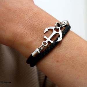 Anchor bracelet Küstenkind leather, brown, wrap bracelet leather, bracelet maritime, leather bracelet image 5