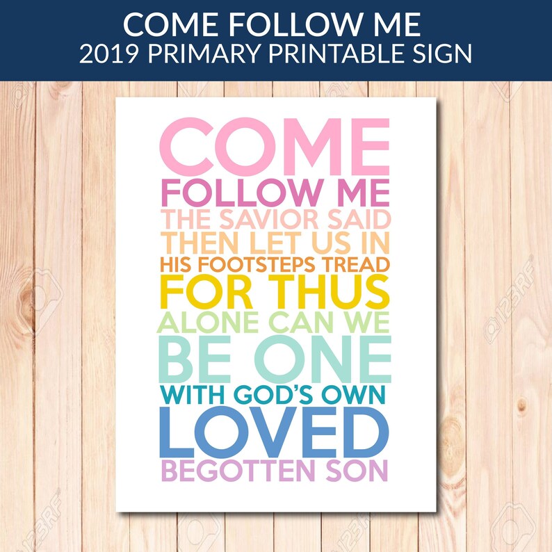 Printable Come Follow Me New Testament LDS Primary Etsy