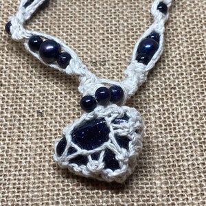hemp necklace with beads, hemp and crystal necklace, positive vibe jewelry, hemp necklace cord, healing, boho hippie, gift for mom necklace