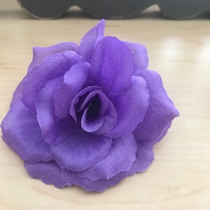 大きな紫のバラ