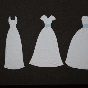 Wedding Dresses Embossed Die Cuts