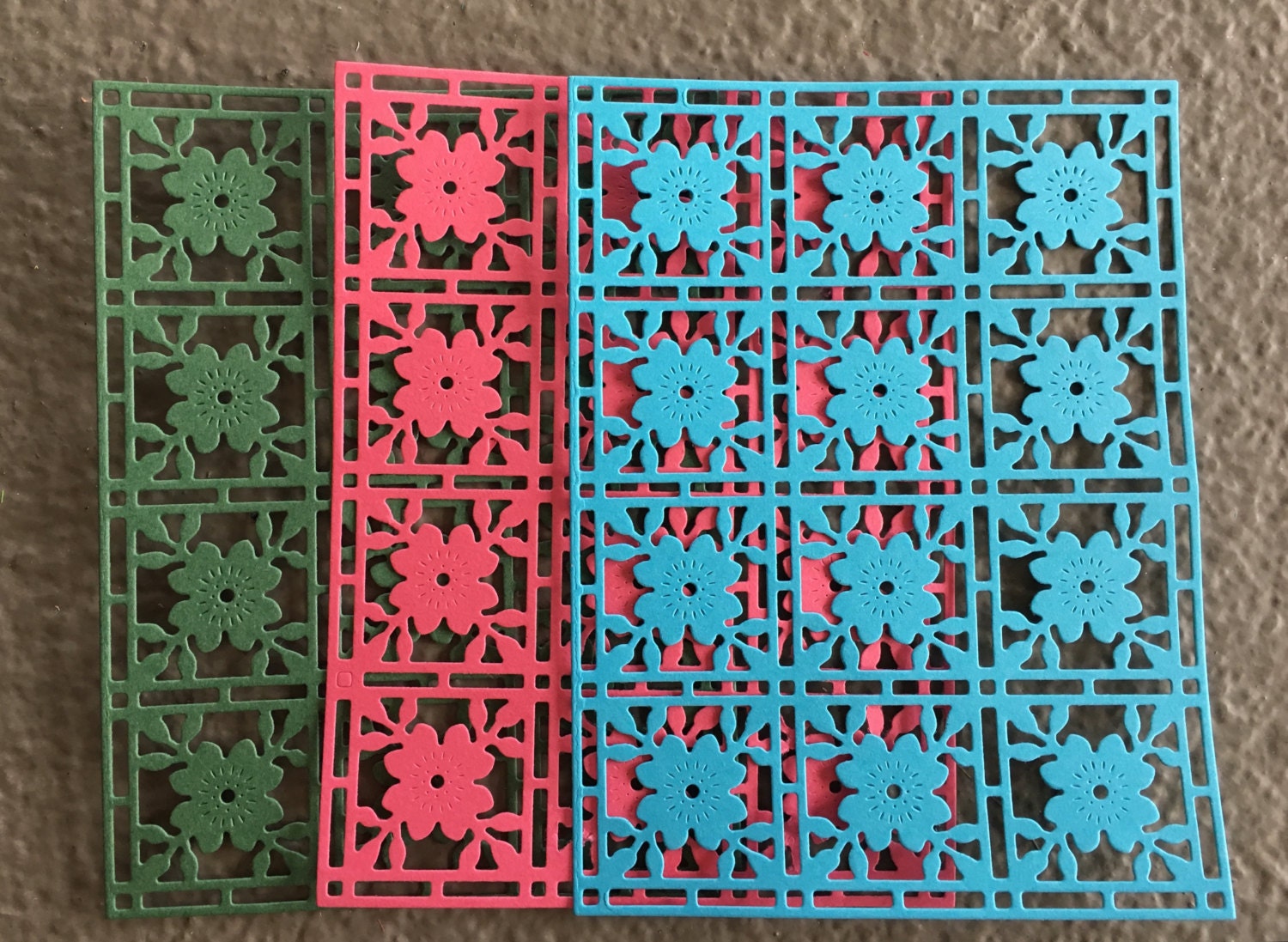 Floral Background Die Cuts Etsy