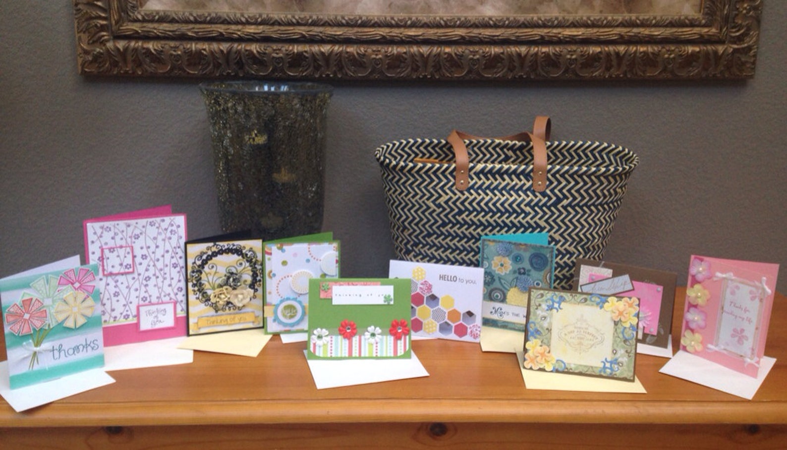 Set of 10 Handmade Greeting Cards Etsy