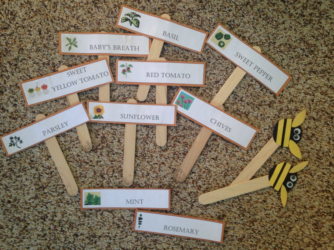 Garden Planter Name Plates Etsy