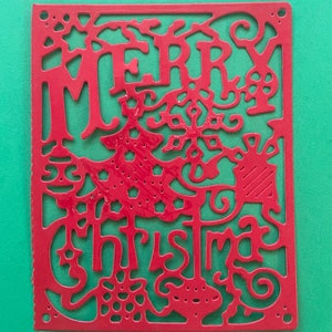 Merry Christmas Frame Die Cut