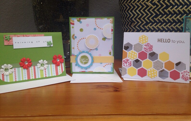 Set of 10 Handmade Greeting Cards Etsy